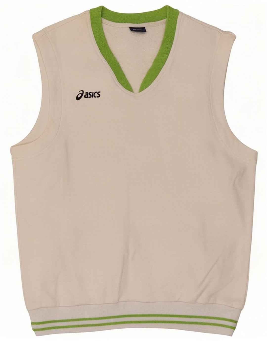 Asics Mens Vest Top Medium White Cotton