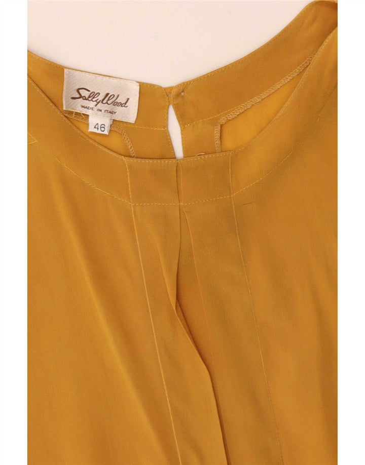 Blusa vintage para mujer IT 46 Large Beige