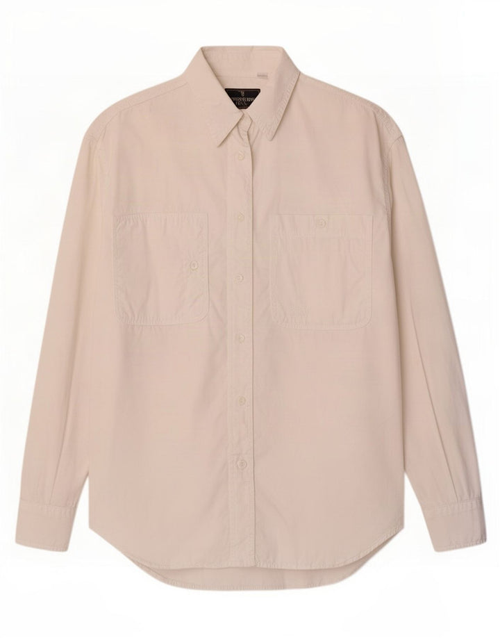 Trussardi Camisa extragrande para mujer UK 40 Small Off White