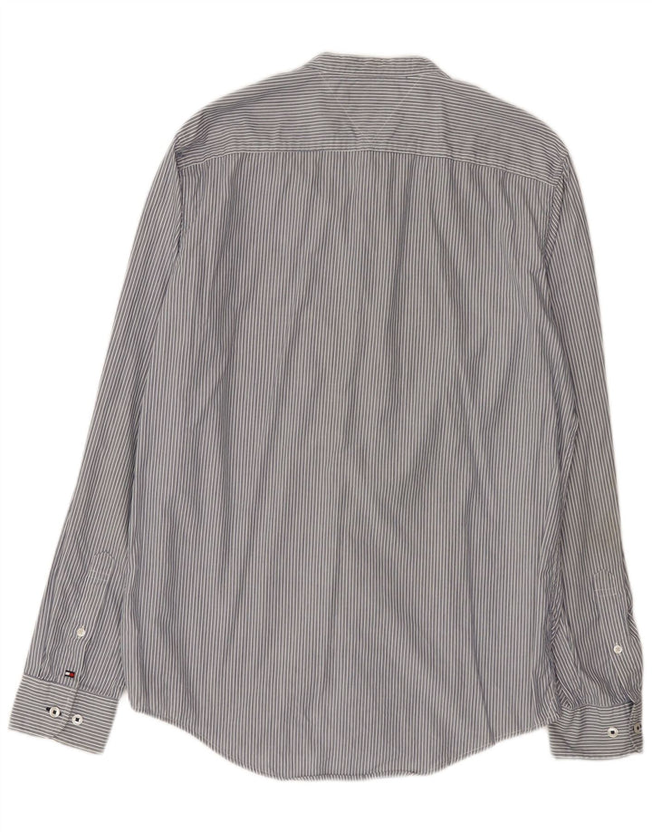 Camisa Tommy Hilfiger Hombre Algodón Gris Medio Rayas Pintadas