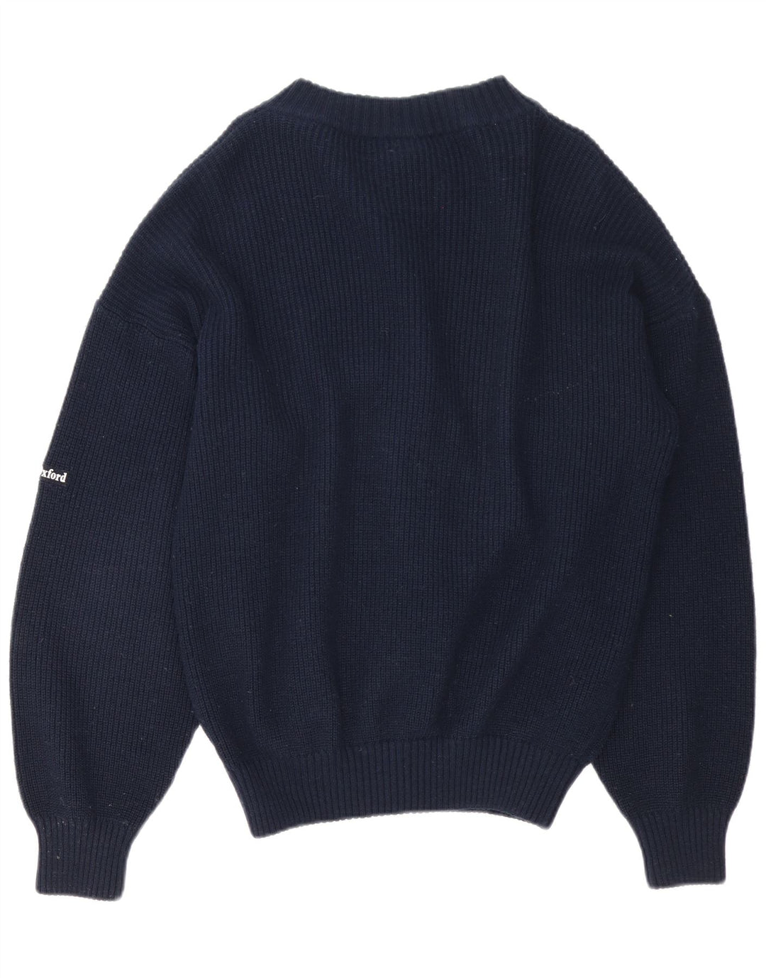 Ivy Oxford - Cárdigan para hombre de lana azul marino medio