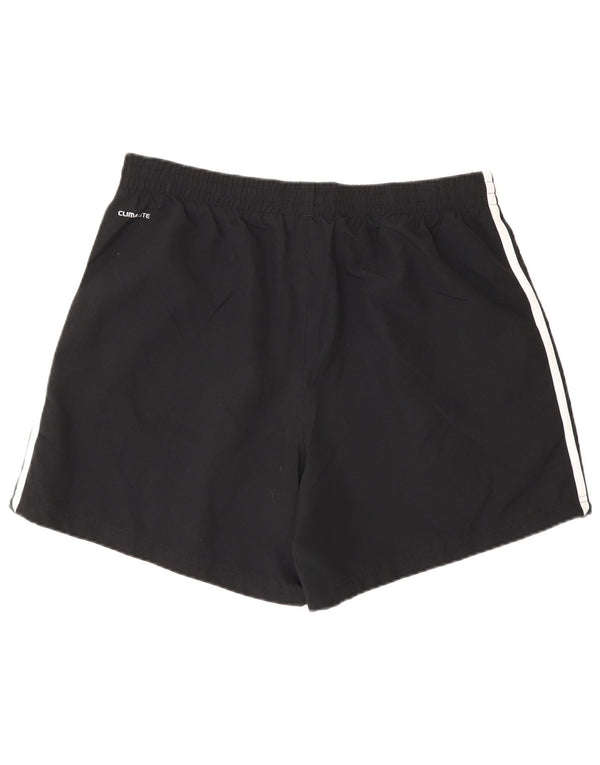 Adidas - Pantalones cortos deportivos para hombre, talla grande, poliéster, color negro