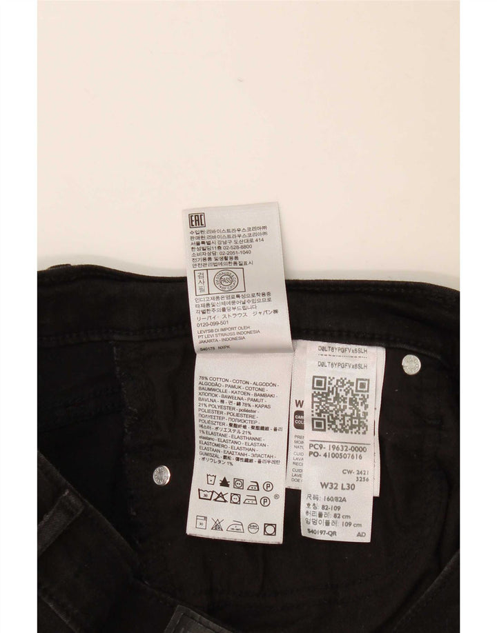Levi's Mujer 315 Shaping Bootcut Jeans W32 L30 Algodón Negro