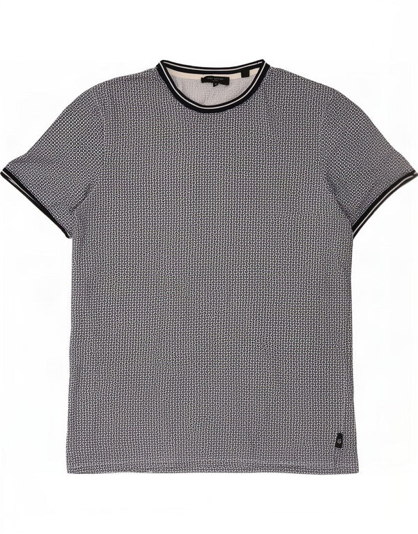 Ted Baker - Camiseta para hombre, talla 4, algodón con lunares grises grandes