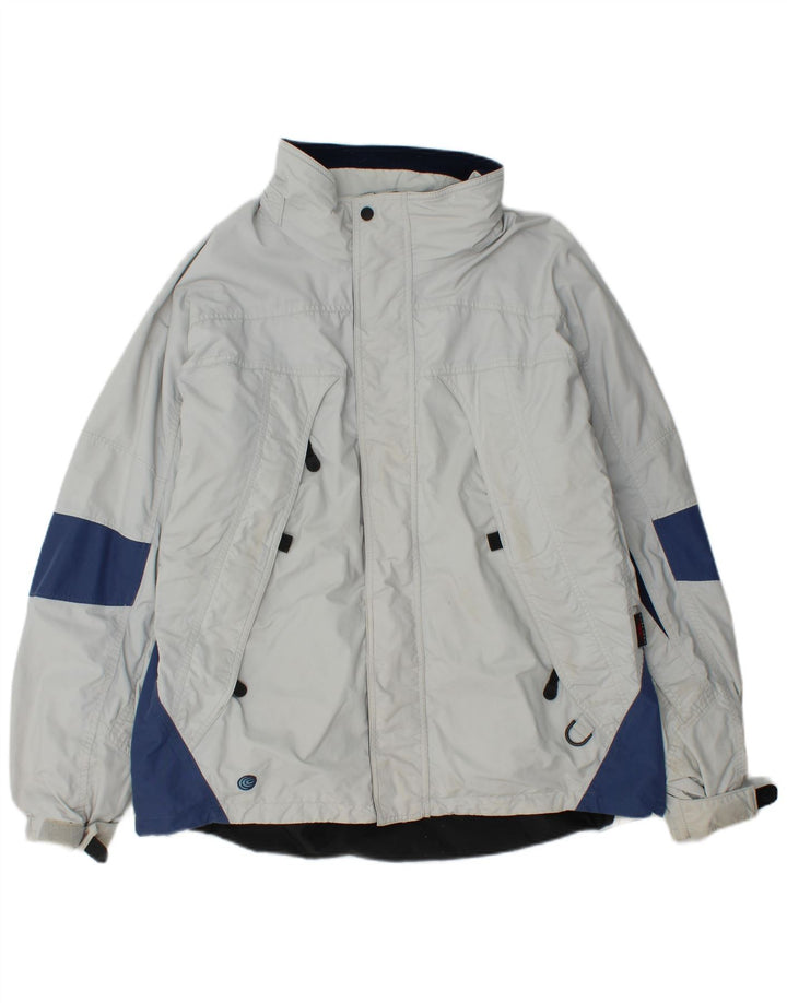 Columbia Chaqueta cortavientos para hombre UK 40 Large Azul Colorblock Nylon