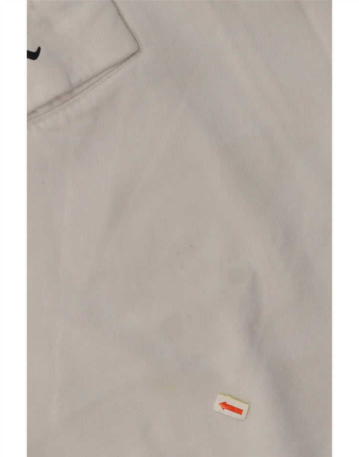 CHAMPION Jersey con capucha y cuello con cremallera gráfica para hombre Algodón blanco medio