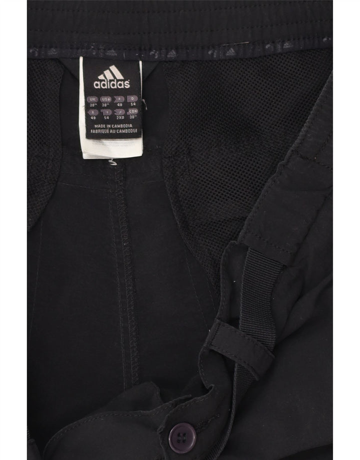 Adidas Mens Climalite Chino Shorts W38 XL Poliéster Negro