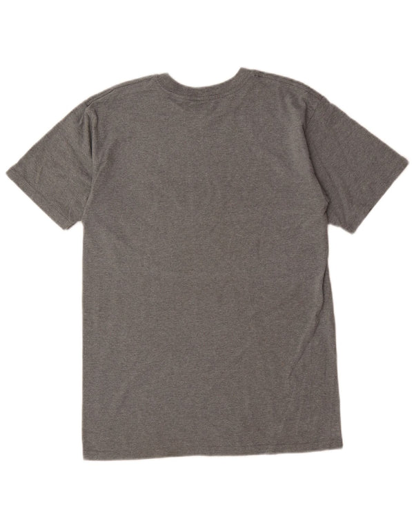 Vans - Camiseta gráfica para hombre, talla pequeña, algodón gris