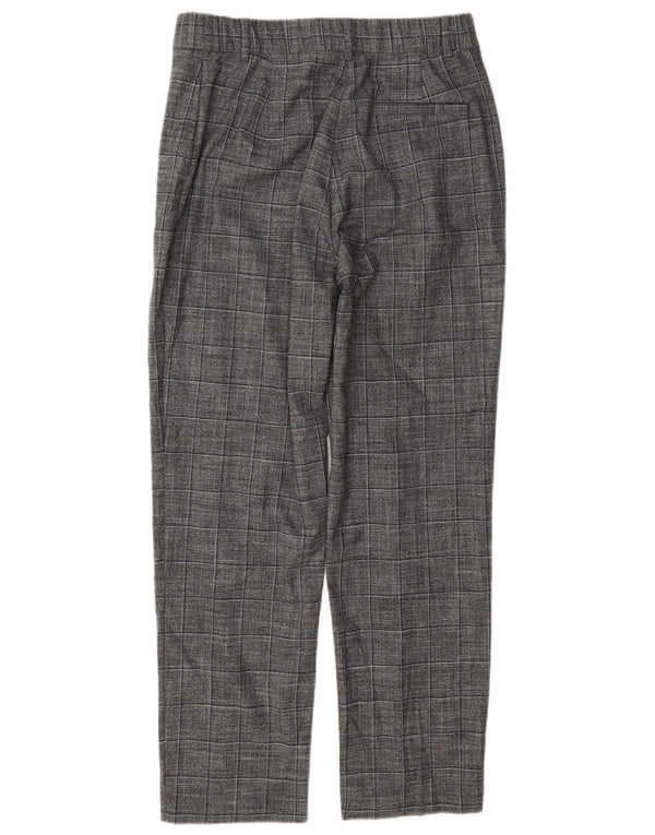 Marks & Spencer Pantalones de traje para mujer UK 14 Large W30 L30 Grey Check
