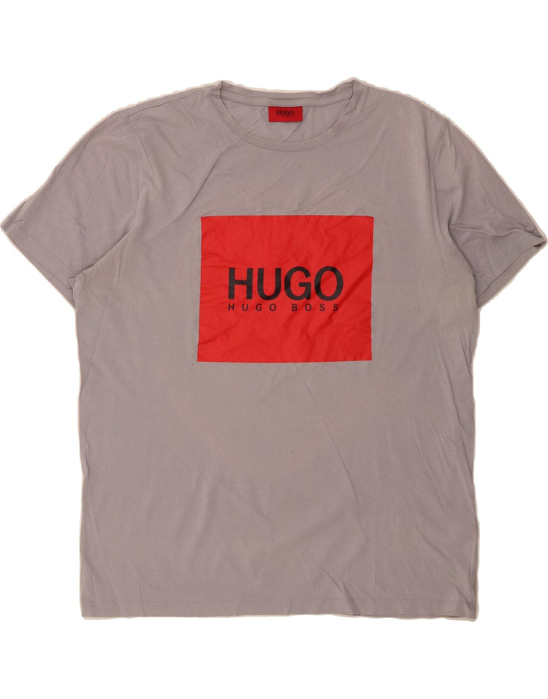 HUGO BOSS Mens Graphic T-Shirt Top Large Grey Cotton Vintage Hugo Boss and Second-Hand Hugo Boss from Messina Hembry 
