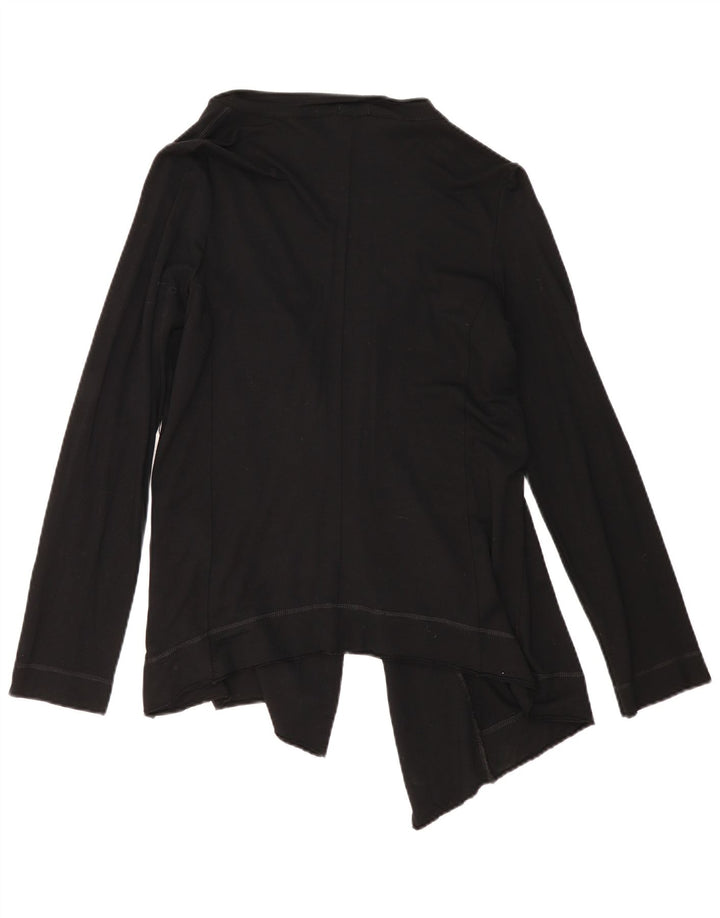 Benetton Jersey Cárdigan Asimétrico Mujer EU 42 Mediano Negro