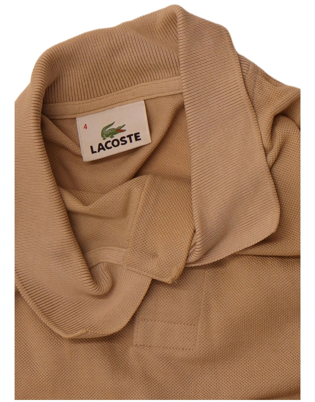 LACOSTE Polo para hombre Talla 4 Marrón medio