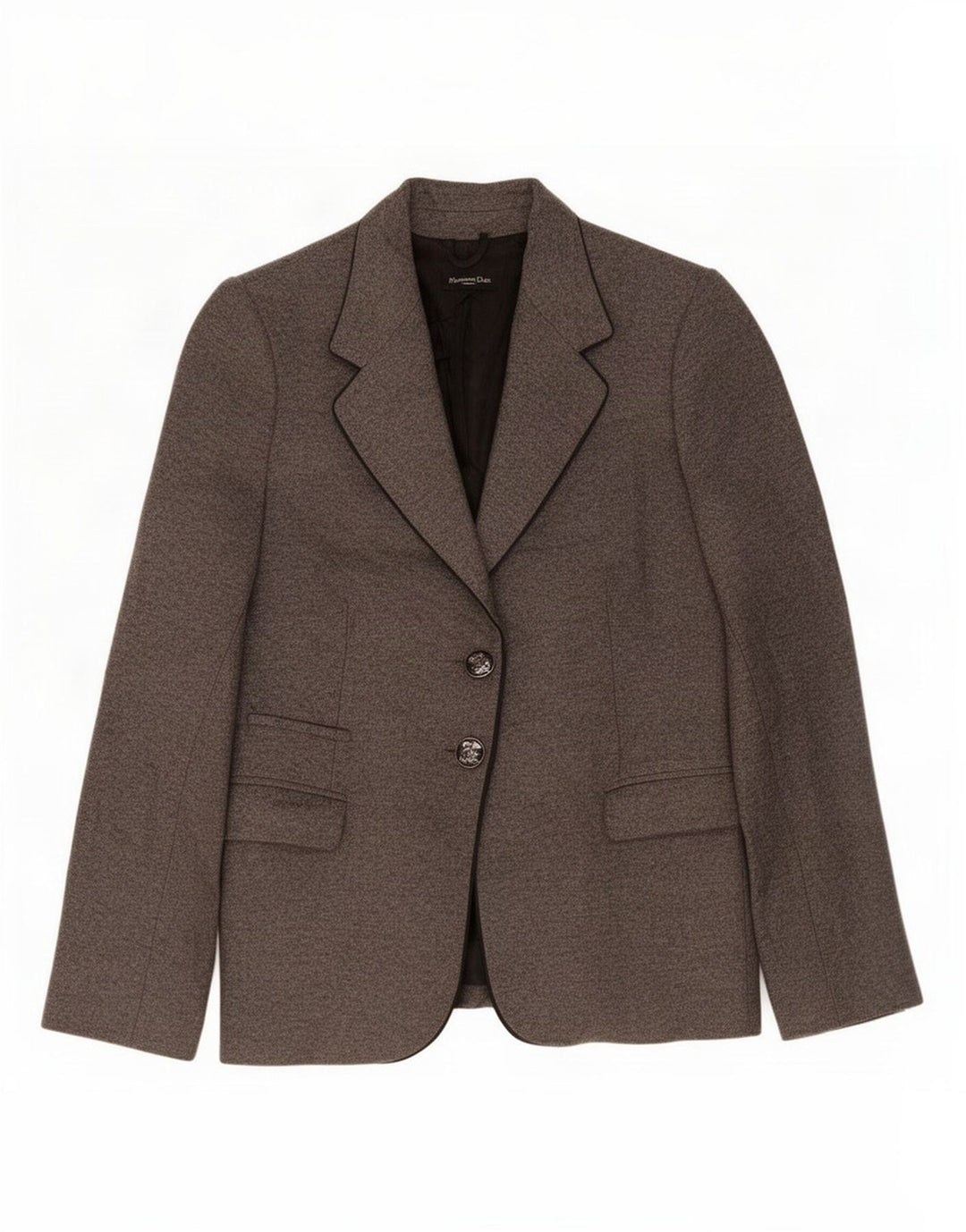 Massimo Dutti Chaqueta Blazer De 2 Botones Mujer EU 44 XL Lana Gris