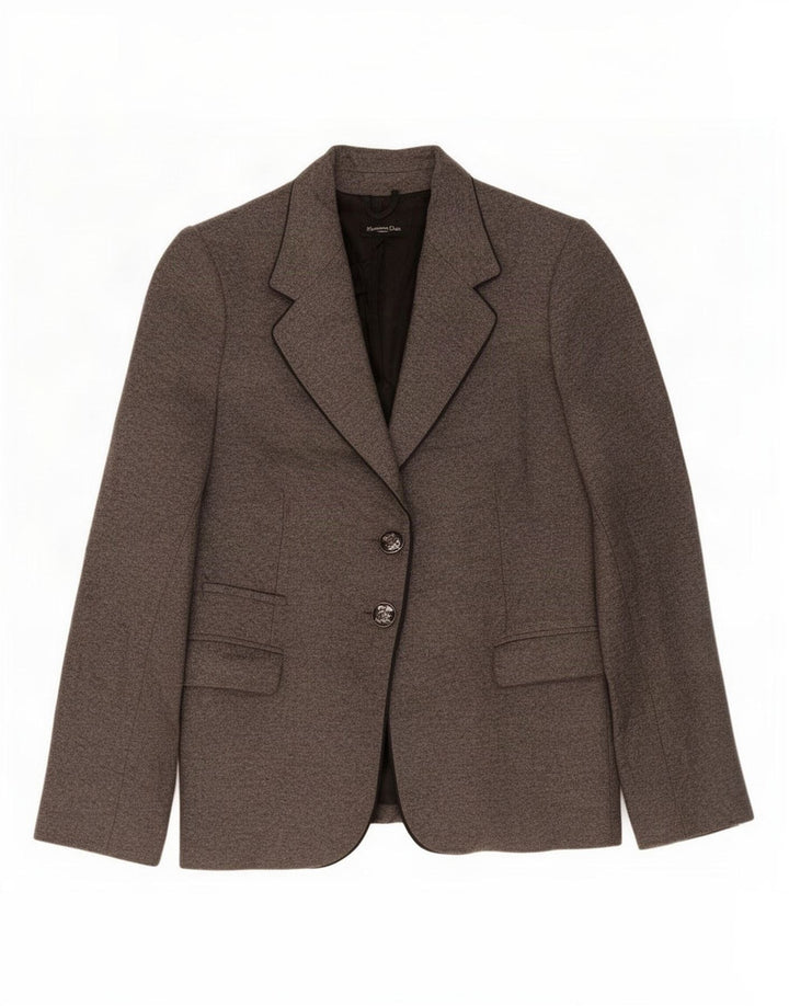Massimo Dutti Chaqueta Blazer De 2 Botones Mujer EU 44 XL Lana Gris