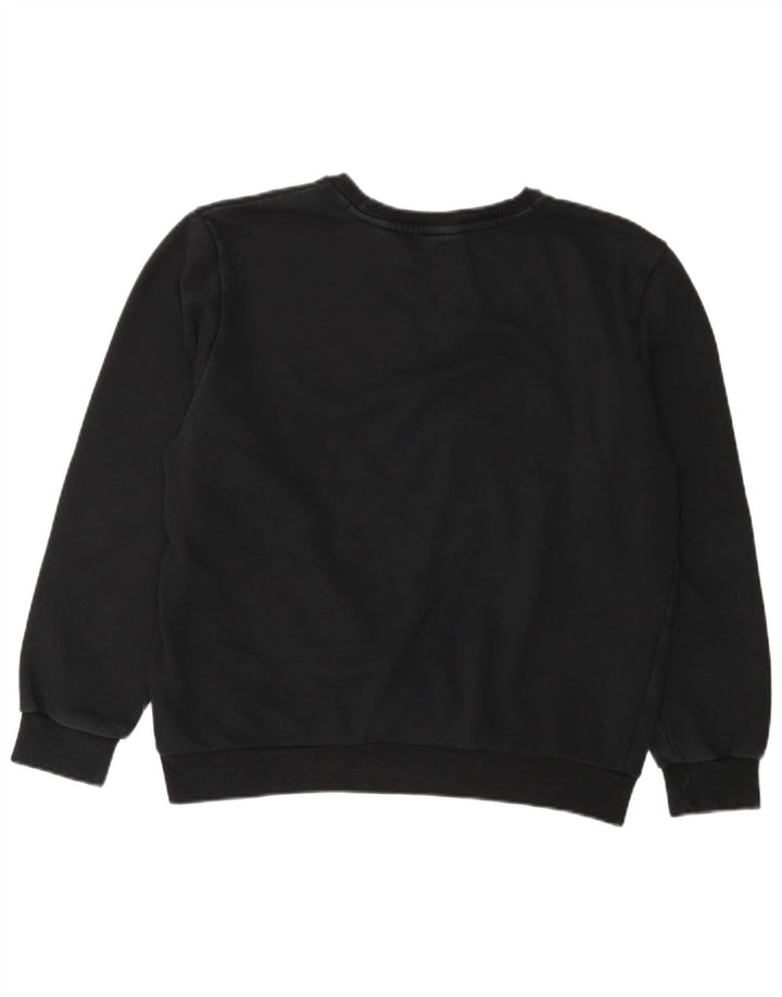 Puma Sudadera de gran tamaño con gráfico para mujer, talla 40, talla grande, algodón negro