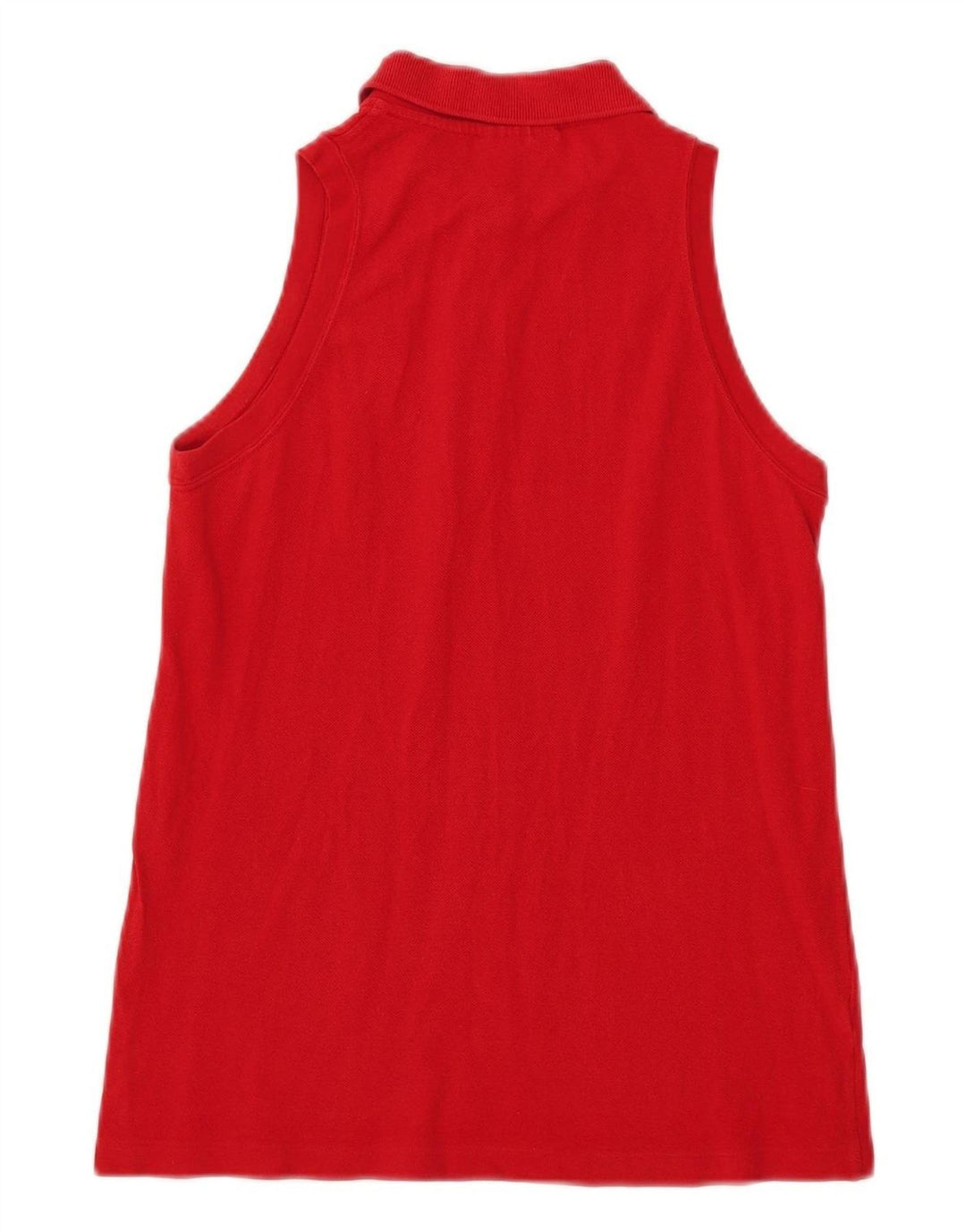Polo Lacoste Sin Mangas Para Mujer Talla 40 Algodón Rojo Mediano