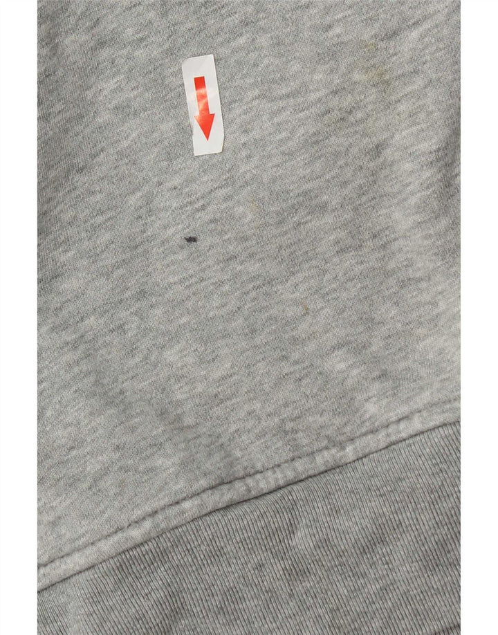 Jersey con capucha Gap de algodón jaspeado en gris medio