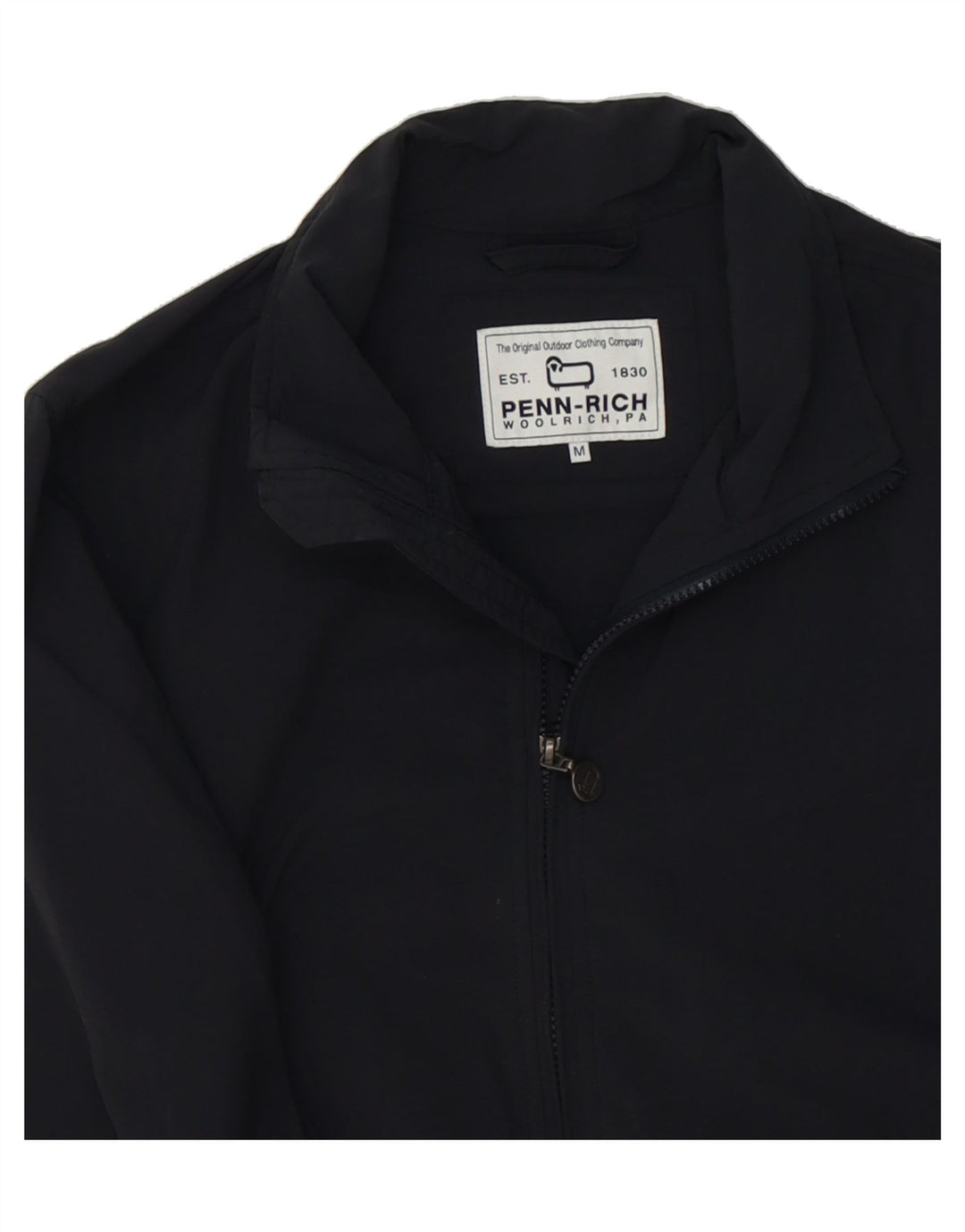 WOOLRICH Mens Bomber Jacket UK 38 Medium Black Nylon Vintage Woolrich and Second-Hand Woolrich from Messina Hembry 