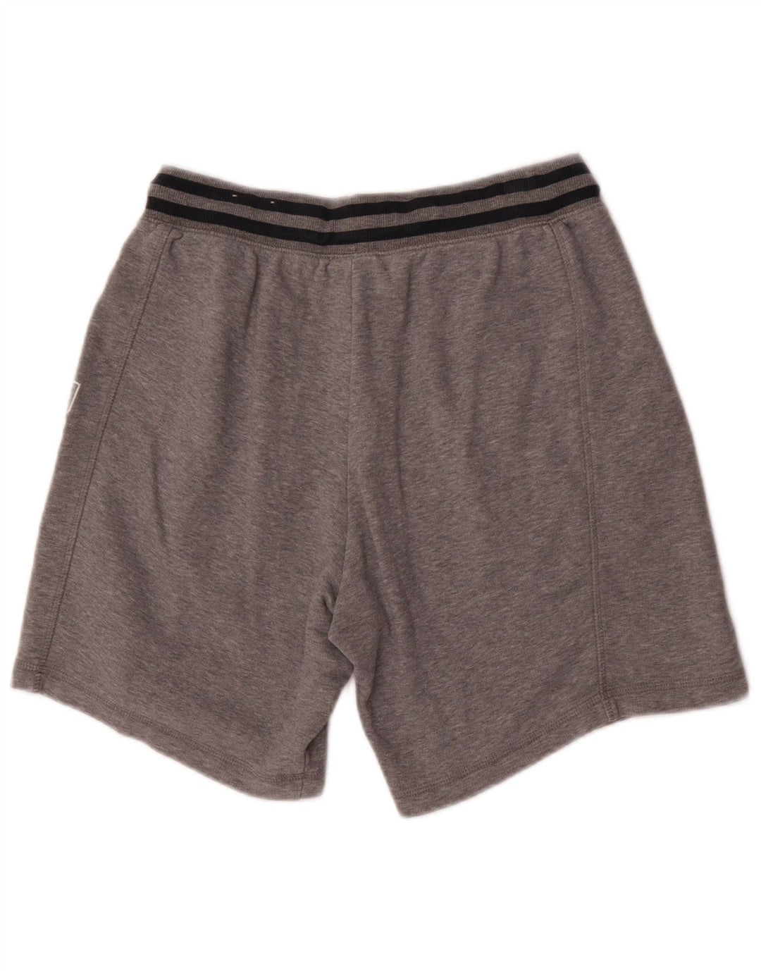 Puma Pantalones cortos deportivos con gráficos para hombre, talla pequeña, gris a rayas