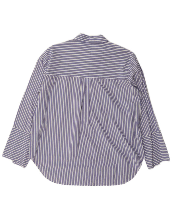Camisa Mujer Essentiel Antwerp Talla 34 XS Algodón Rayas Azul