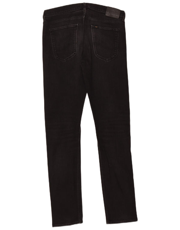 Lee Vaqueros pitillo Luke para hombre W34 L34 Algodón negro