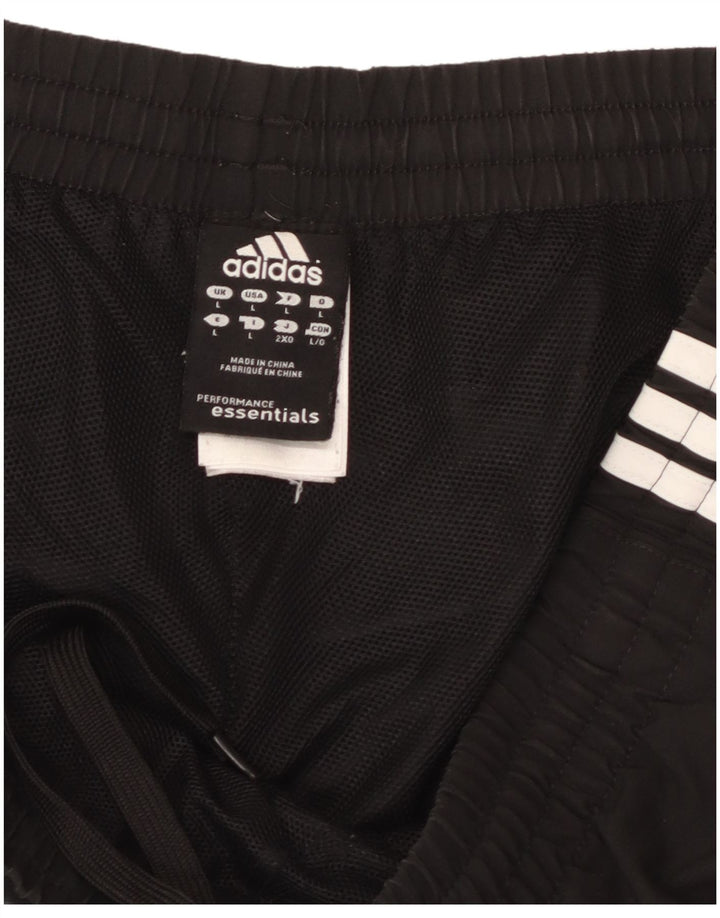 ADIDAS Pantalones cortos deportivos Climalite para hombre Poliéster negro grande