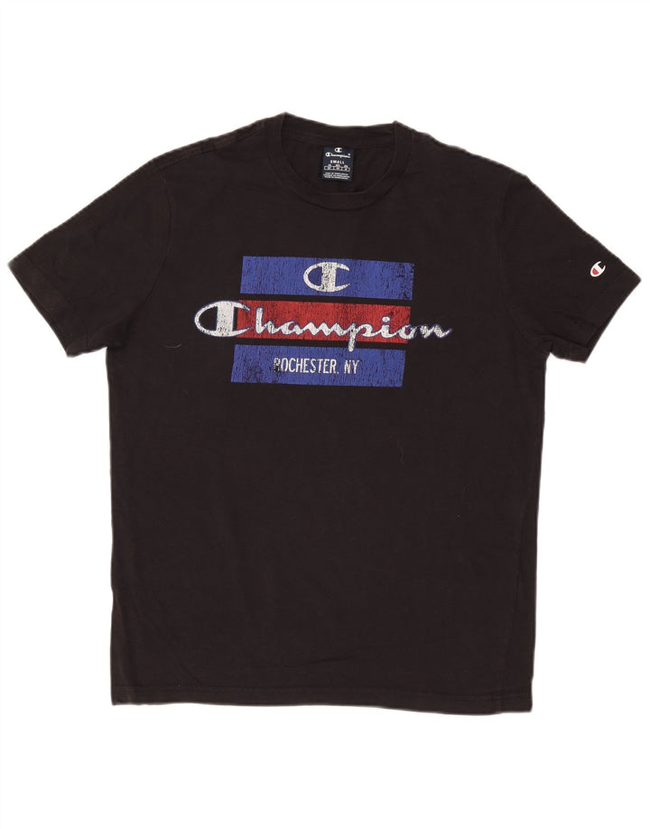 Champion Camiseta Gráfica para Hombre Top Pequeño Negro