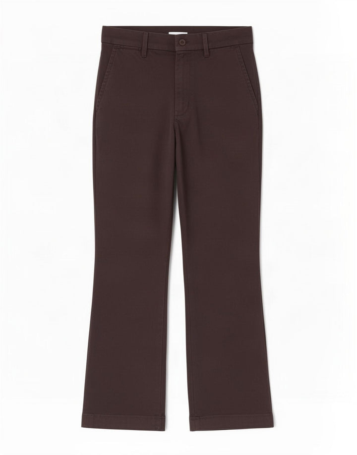 Zara Mujer Pantalón Casual Bootcut Pequeño W26 L26 Negro