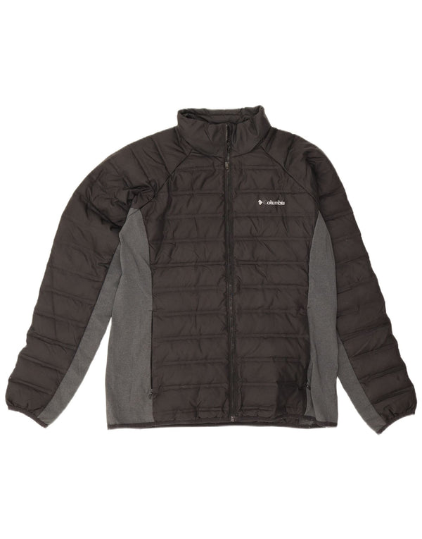 Columbia Chaqueta acolchada para hombre UK 40 Large Poliéster color negro