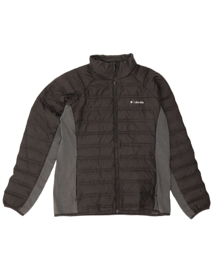 Columbia Chaqueta acolchada para hombre UK 40 Large Poliéster color negro