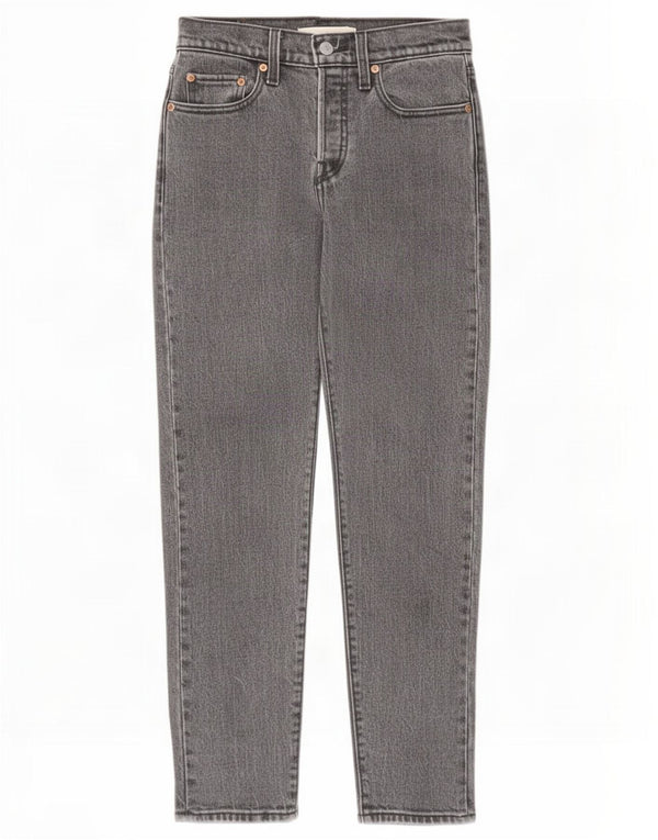 Vaqueros Levi's Wedgie De Cintura Alta Para Mujer W25 L27 Algodón Gris