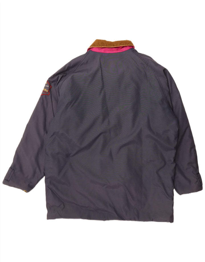 Chaqueta cortavientos Carrera para hombre UK 42 XL Azul marino Colorblock Poliamida