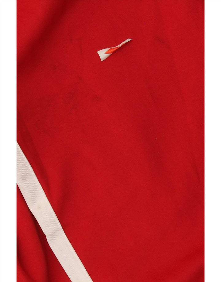 Zara Hombre Chándal Top Chaqueta Grande Rojo Colorblock Poliéster