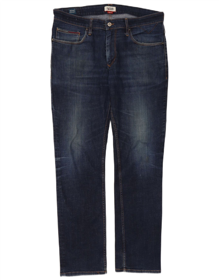 TOMMY HILFIGER Vaqueros rectos para hombre W38 L34 Algodón azul marino