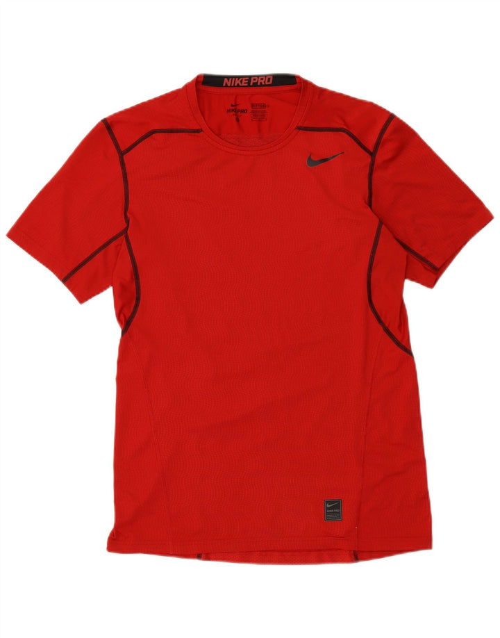 NIKE Camiseta Dri Fit Graphic para Hombre Top Poliéster Rojo Mediano