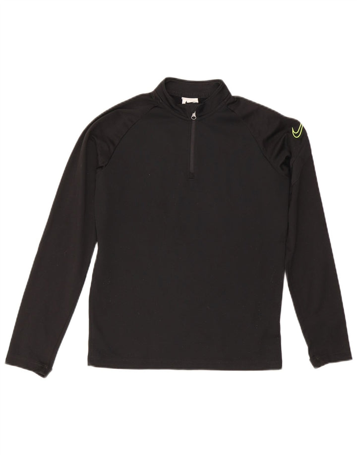 Nike Dri Fit Graphic Pullover Chándal para niños 10-11 años Mediano Negro