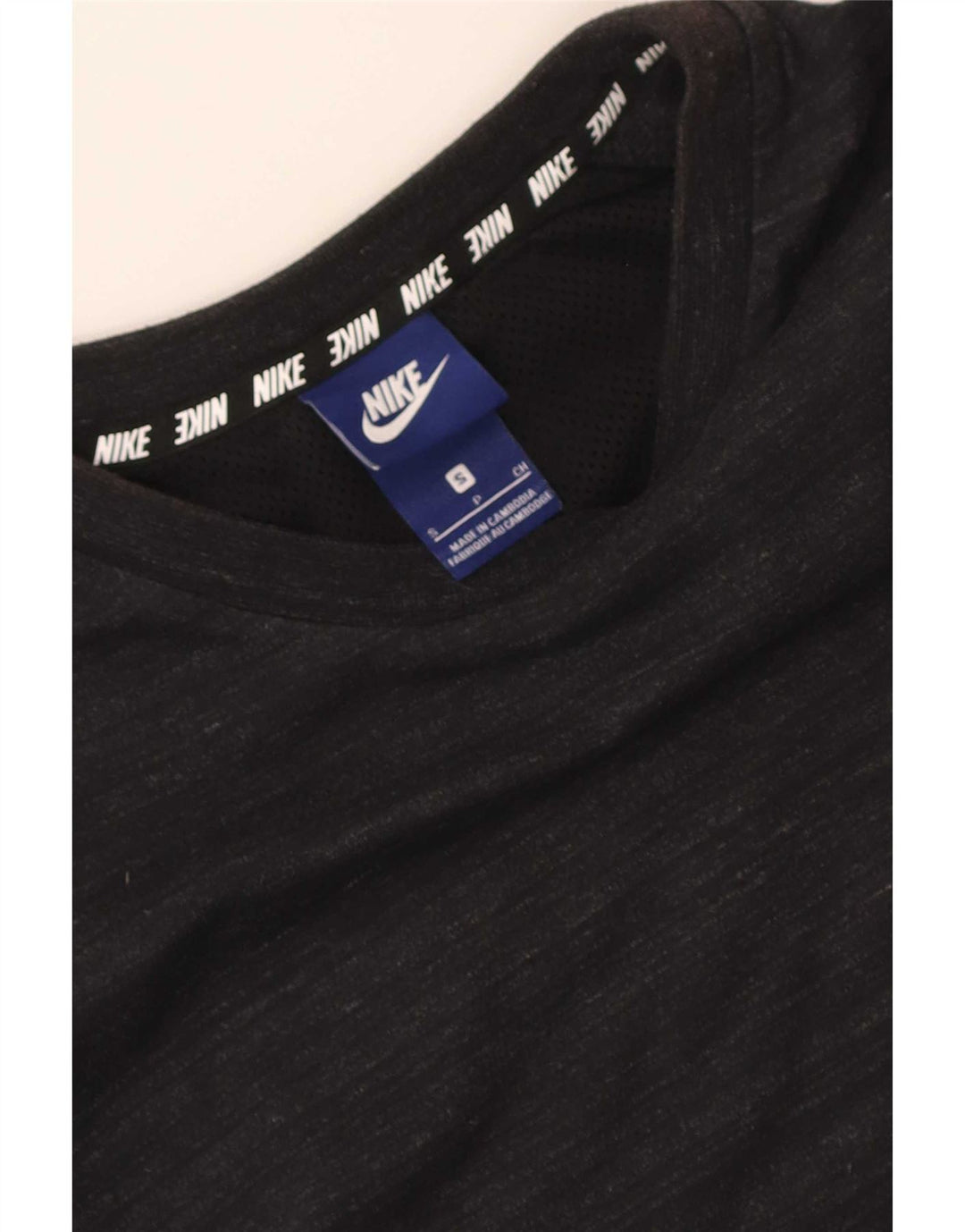 Camiseta Nike Hombre Top Small Gris Moteado