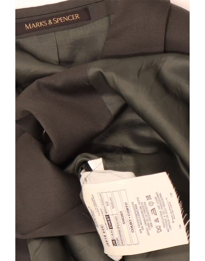 Marks & Spencer Chaqueta tipo blazer con doble botonadura para hombre EU 50 Large Khaki