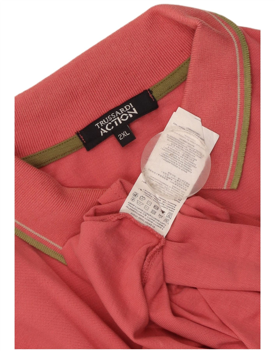 Polo Trussardi Hombre 2XL Algodón Rosa