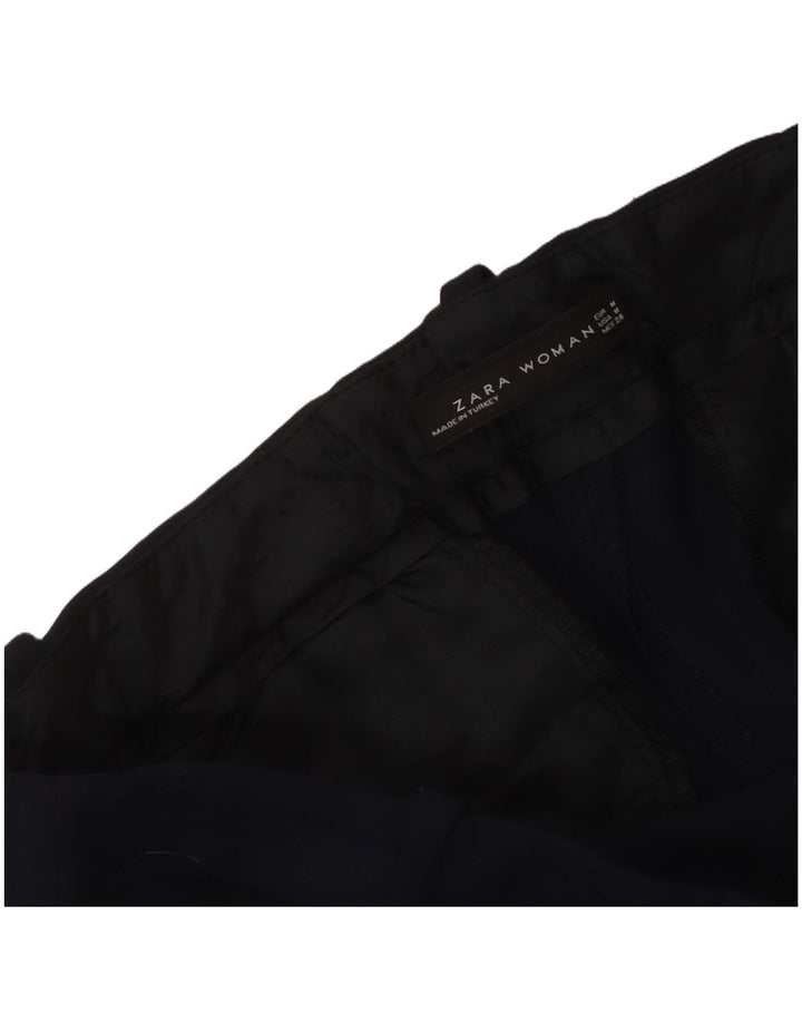 Zara Mujer Pantalón Casual Slim Medium W30 L27 Azul Marino