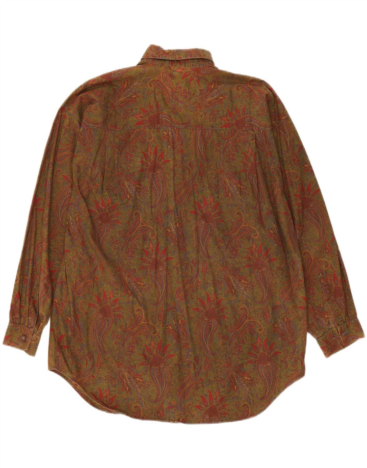 Calbros Camisa tipo jersey extragrande para mujer IT 44 Algodón cachemir caqui mediano