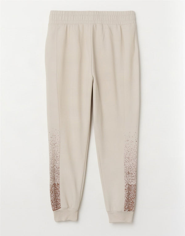 Puma Pantalones de chándal para mujer Joggers UK 6 XS White Spotted