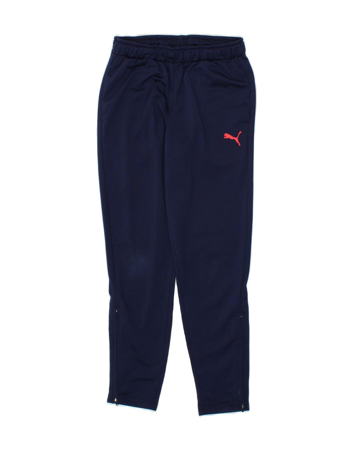 PUMA Boys Tracksuit Trousers 9-10 Years Navy Blue Vintage Puma and Second-Hand Puma from Messina Hembry 