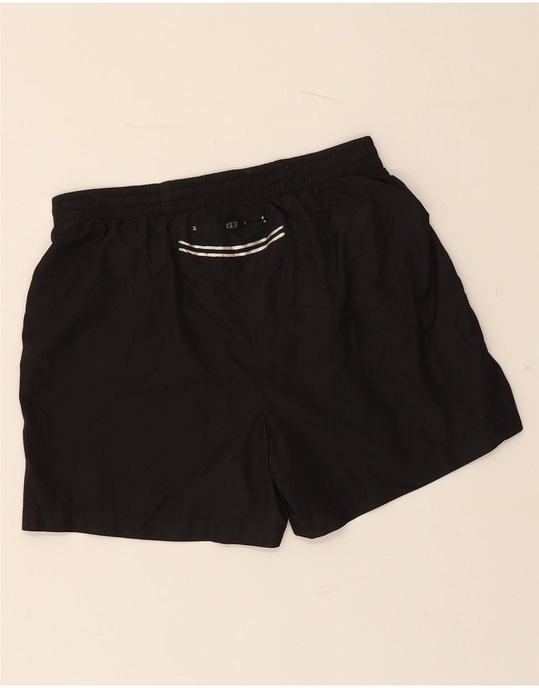 ASICS Pantalones cortos deportivos para mujer UK 10 Small Negro Camuflaje Poliéster