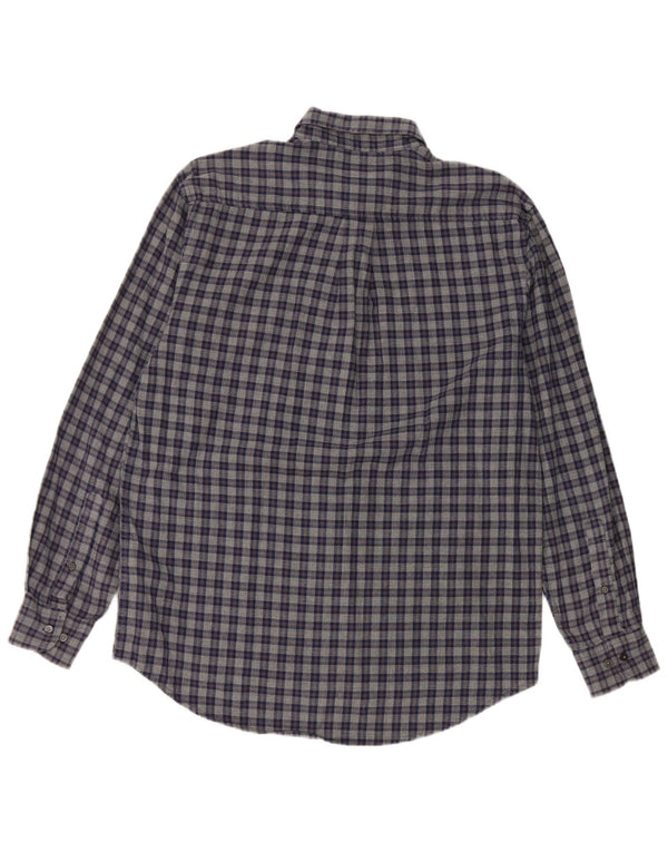 Camisa Kappa Hombre Medium Azul Marino Cuadros Algodón