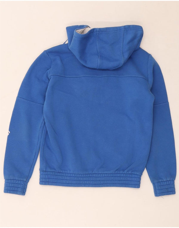 Adidas Sudadera con capucha y cremallera gráfica para niños 9-10 años Algodón azul