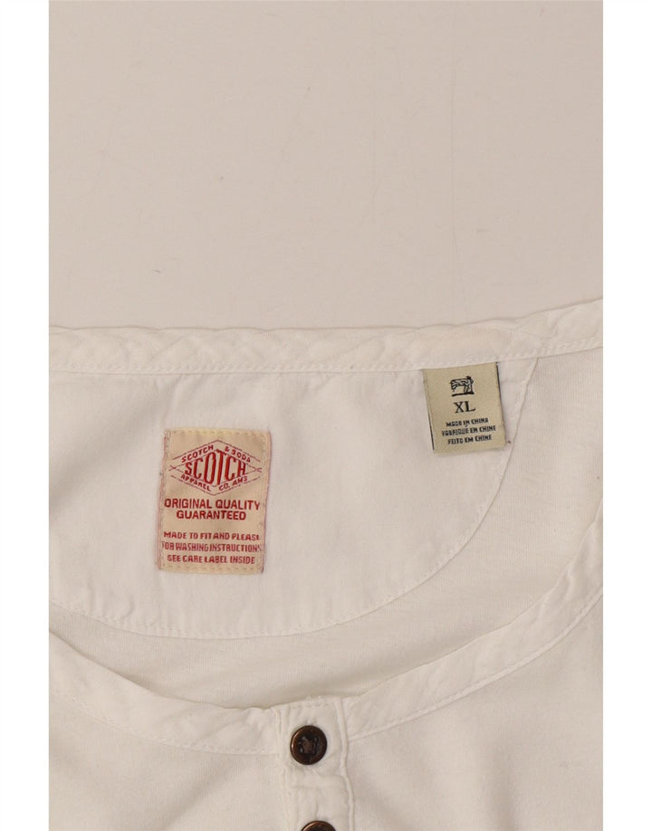 Scotch & Soda - Camiseta de manga larga para mujer, talla 40, XL, color blanco