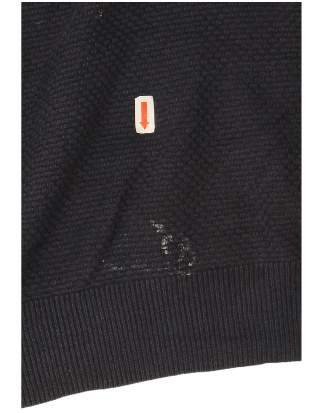 Massimo Dutti Jersey Hombre con Cuello Botonado 2XL Azul Marino Algodón