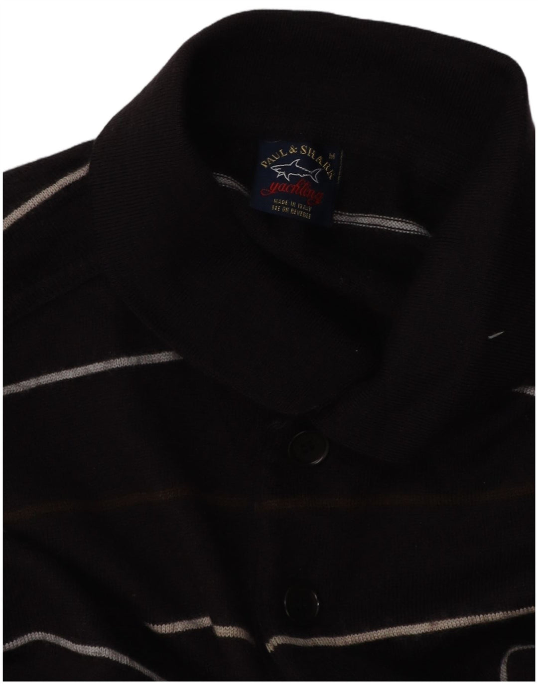 PAUL & SHARK Jersey tipo polo con cuello tipo polo para hombre, color azul marino mediano