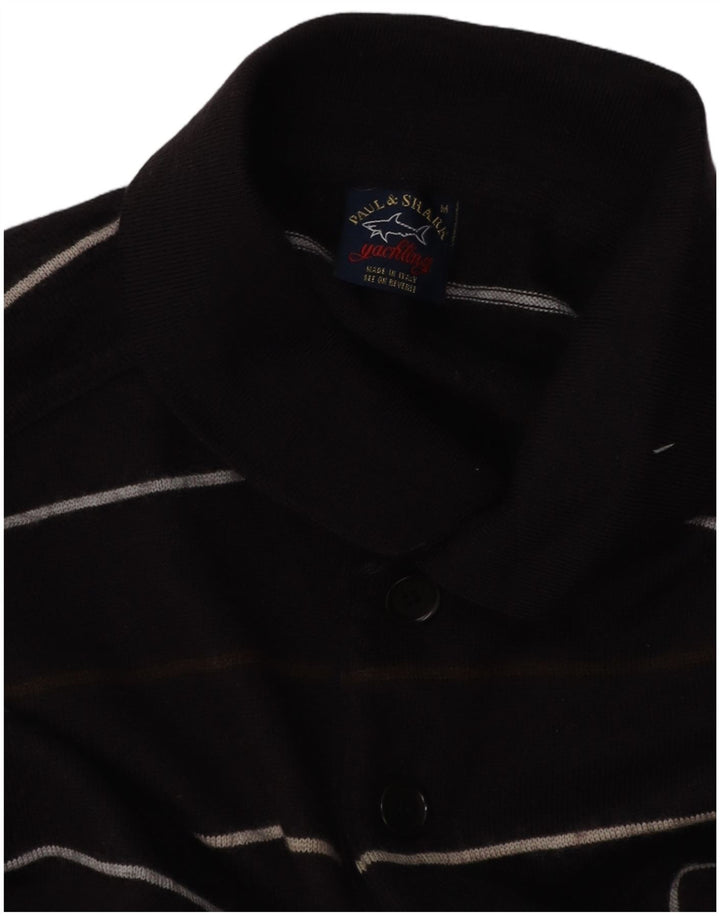 PAUL & SHARK Jersey tipo polo con cuello tipo polo para hombre, color azul marino mediano